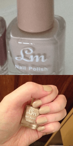 beige nails
