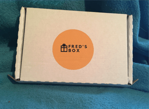 Standard Fred's Box containing 4 minifigures