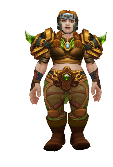 Emerald Hunter set - Front View