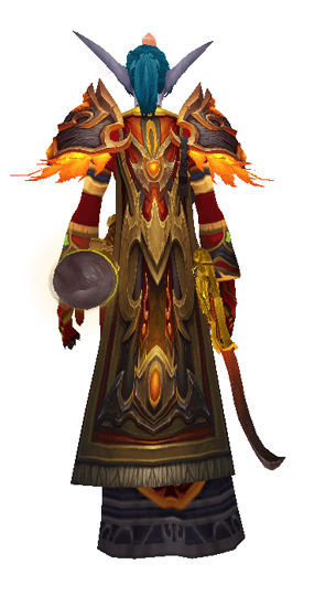 Fire of the Sin'Dorei Set - Back View