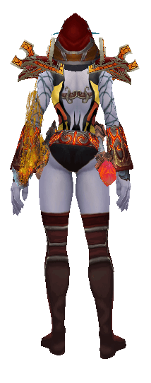 Web-Bare Weapon Sheathed Back View