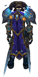 Ice as bright as night transmog - sheathed back view