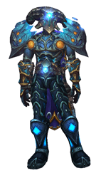 Ice as bright as night transmog - sheathed front view