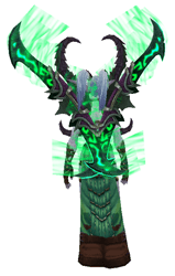 Velvet Thunder Transmog Set - Back View Sheathed