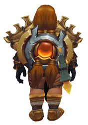 Conbat by Orange Transmog Set - Back View Sheathed