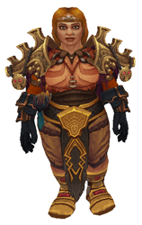 Conbat by Orange Transmog Set - Front View Sheathed