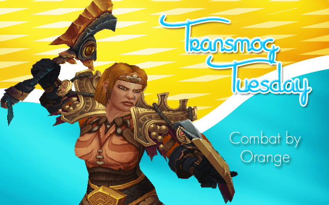 Combat by Orange Transmog Set #TransmogTuesday
