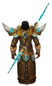 Azerite Wizard Transmog Back View Sheathed