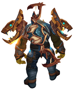 Azerite Stalker Transmog Set - Back View Sheathed