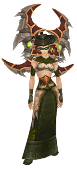 Dashing Demon Hunter Transmog Set - Front View Sheathed
