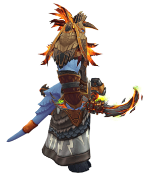 Dark Dreams of Flame: Fire Shaman Transmog Set - Side View