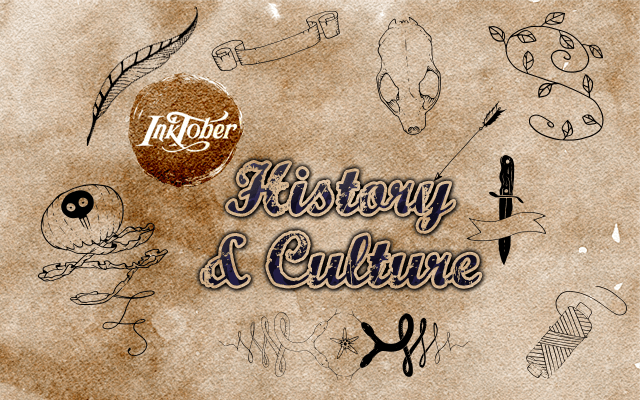 History and Culcture Inktober prompts 2019