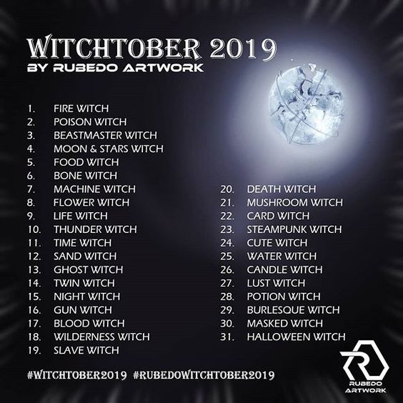 Rubedo's Witchtober 2019