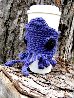 Kraken Cryptid Travel Mug Cozy by JayRaeYarncrafting