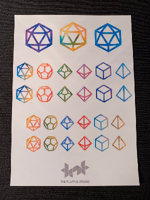 Dice planner stickers by ThePlayfulStudio