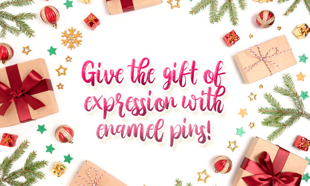 Give the gift of expression with enamel pins!