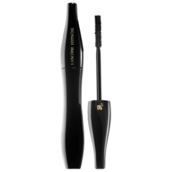 My Three Favourite Mascaras: Lancôme Hypnôse Mascara. A black tube of mascara standing vertically. Next to it a mascara wand stands upright with the wand facing upwards.