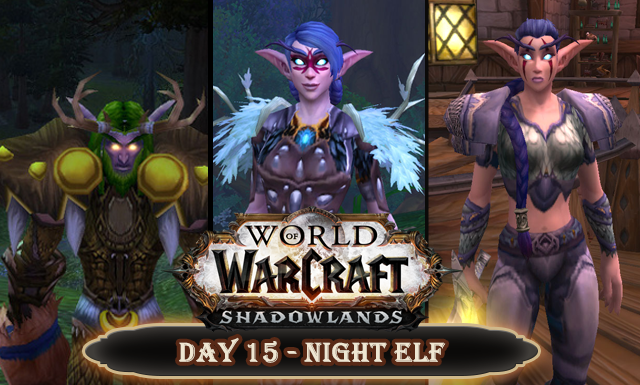 Countdown to Shadowlands Day 15 - Three Night Elves that caught my attention